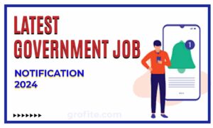 Latest govt jobs notifications