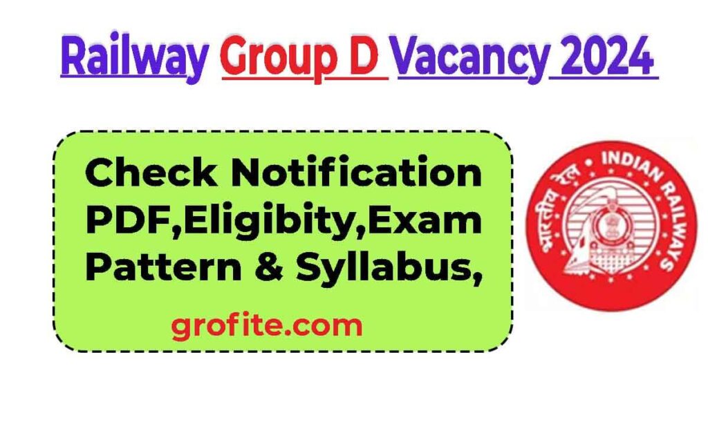 Railway Group D Vacancy 2024